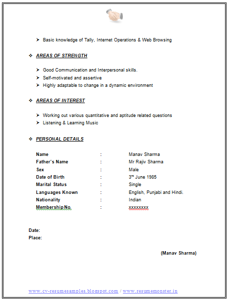 Resume templates for bpo job